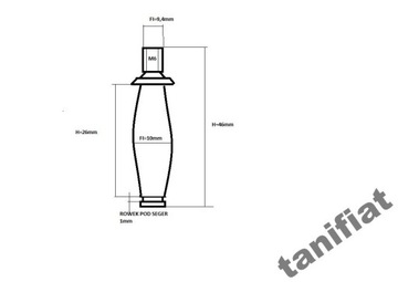 ALFA ROMEO FIAT ДВЕРНАЯ ПЕТЛЯ ТЕФЛОНОВЫЙ ШТИФТ OEM