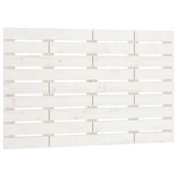 vidaXL Wezgłowie łóżka, białe, 96x3x63 cm, lite drewno sosnowe