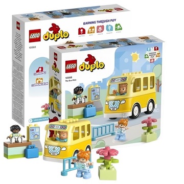 LEGO DUPLO KLOCKI DLA DZIECI ZESTAW DUPLO PRZEJAŻDŻKA AUTOBUSEM