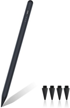 Rysik Pencil Stylus Pen 4-Końcówki 1.5mm Do iPad/Pro (2018-2022) Czarny