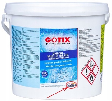Chlor do Basenu Jacuzzi DUŻE Tabletki Niebieska Woda Chemia do Basenu - 3KG