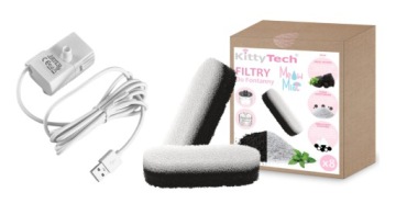 MeowMist KT30001NA-W белый KittyTech фонтан для полива кроликов собак кошек