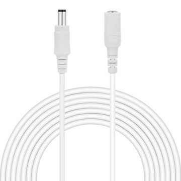 PRZEDŁUŻACZ DC 1x1mm2 WTYK/GNIAZDO 2,1/5,5mm 3 m