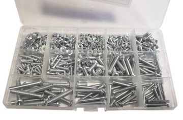 ZESTAW ŚRUBEK M3 M4 M5 500szt nakrętek śrubki(5112