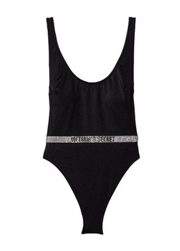 Strój kąpielowy jednoczęściowy Victoria's Secret z cyrkoniami i logo S