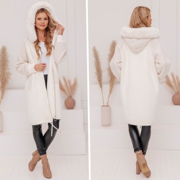 Длинная теплая альпака с ягненком