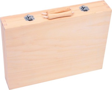 ДЕРЕВЯННЫЙ ЧЕМОДАН С НАБОРОМ ИНСТРУМЕНТОВ