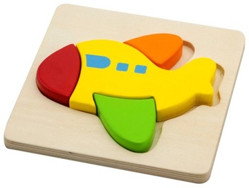 Pierwsze PUZZLE Maluszka SAMOLOT Drewno 1805 Viga