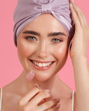 Шелковый тюрбан, 100% шелк - вереск