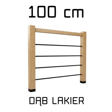 Balustrada barierka drewniana metalowa 1,0m prosta