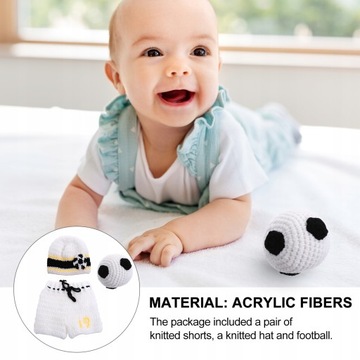 Вязаные шорты, шапка и комплект футбольной формы