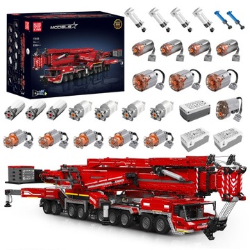 Zestawy żurawi samojezdnych Mould King Technic Liebherr LTM 11200 Red