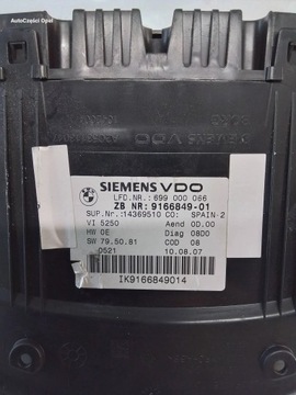 BMW 3 E92 2.0D PŘÍSTROJOVÁ DESKA BUDÍKY 9166849