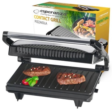 GRILL ELEKTRYCZNY DUŻY KONTAKTOWY OPIEKACZ 750W