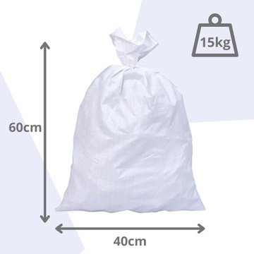 МЕШКИ 40х60СМ ДЛЯ ПЕСКА, МУКИ, ГОРОШКА ECOG 10-15КГ