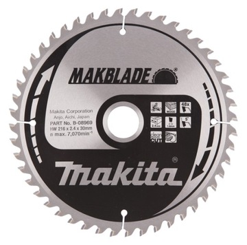 Tarcza piła widiowa do drewna MAKITA 216x30 48z