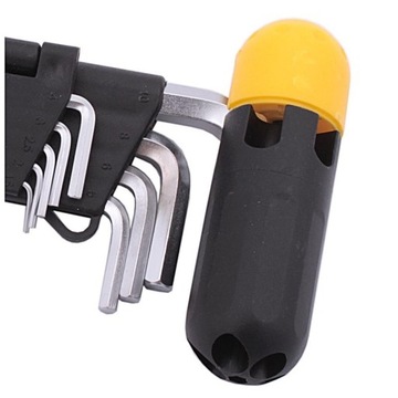 KLUCZE IMBUSOWE DŁUGIE Z RĄCZKĄ T CrV 9CZ 1.5-10MM