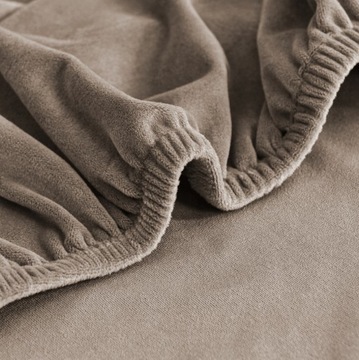 НАБОР ИЗ 4 ШТ. ЧЕХОЛЫ ДЛЯ СТУЛА XL COLOL БЕЖЕВЫЙ ПЛОТНЫЙ ВЕЛЮР