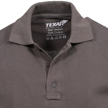 Мужская военная футболка-поло Tactical Texar Elite Pro Grey XL