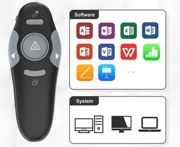 Беспроводной презентер для USB-A + лазерная указка для презентаций