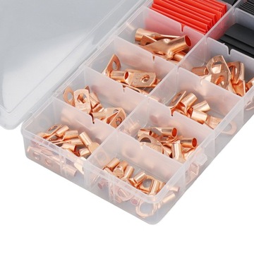 150 Pcs Set Wire Lugs Heat Shrink Tubes Set Thickened Copper Battery Cable