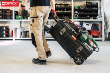 Ящик для инструментов Qbrick system 50 л с колесами 79,3x38,5 см