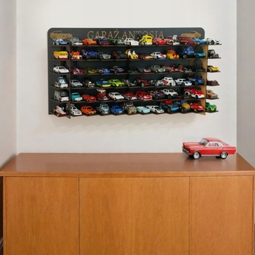 ПОЛКА-ОРГАНИЗАТОР ДЛЯ АВТОМОБИЛЕЙ HOT WHEELS С НАЗВАНИЕМ 72 МЕСТА