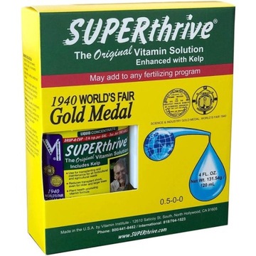 Nawóz SUPERTHRIVE 120ml unikalny mix witamin i hormonów dla roślin