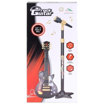 Gitara Elektryczna z Mikrofonem Statyw Melodie