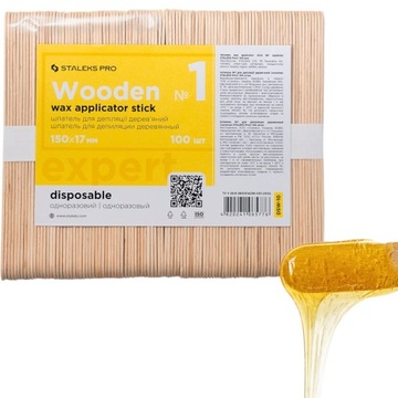 STALEKS Szpatułki do wosku DSW-10 100 szt