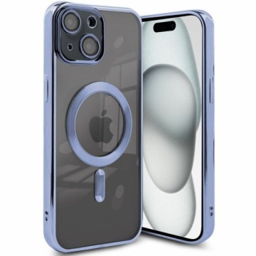 КЕЙС МАГНИТНЫЙ БЛЕСК + СТЕКЛО 9Н для IPHONE 15