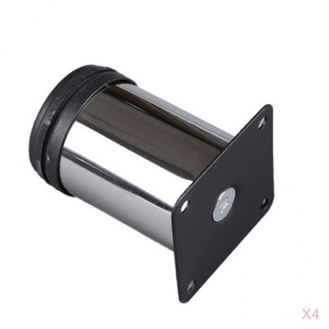 4 sztuki regulowanych nóg meblowych ze stali nierdzewnej do rozkładanej sofy 50x80mm
