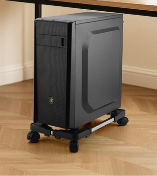 MOBILNA PODSTAWKA Z KÓŁKAMI POD KOMPUTER STACJONARNY ANTYPOŚLIZGOWA