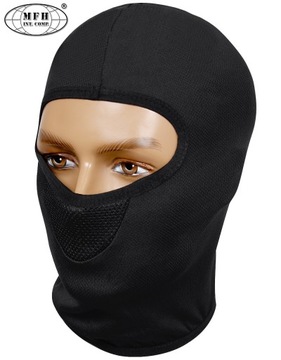 Балаклава Термоактивная Балаклава 1 отверстие MFH MILITARY ЧЕРНАЯ ЧЕРНАЯ