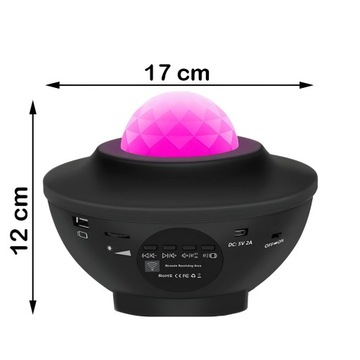 ПРОЕКТОР STAR STARS SKY LED НОЧНИК USB-ПРОЕКТОР + ПУЛЬТ BLUETOOTH