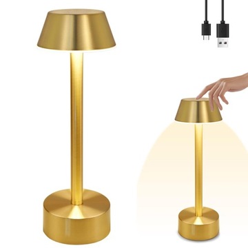 TOUCH TOUCH НАСТОЛЬНАЯ ЛАМПА С АБАКУРОМ ДЛЯ СПАЛЬНИ 16LED USB GOLD