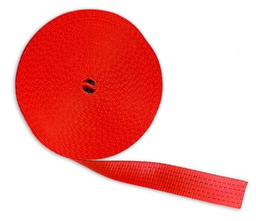 Ремень полиэстеровый, ширина 50мм, 7,5T, красный