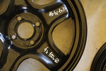 4× DISK OCELOVÝ RR RENAULT DACIA 6.0" X 16" 4X100 ET 37