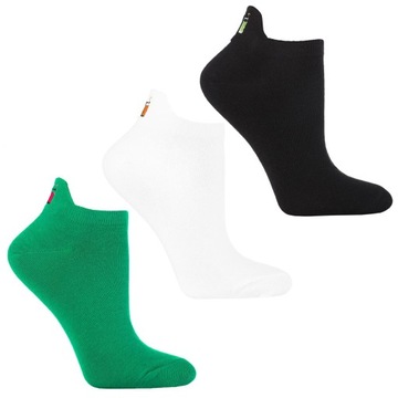 3x Ponožky Dámske Farebné Členkové Ponožky Zapínanie s výšivkou Komfort MORAJ 38-41