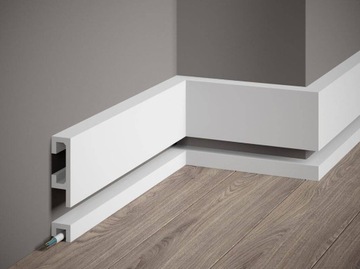 Светодиодный плинтус QL019 + QL021 Mardom