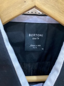 Czarna koszula Bertoni r L/XL