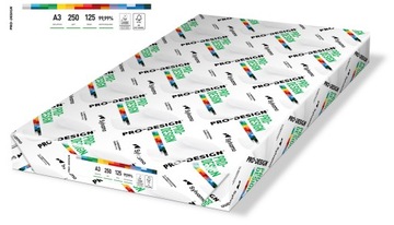 Papier ksero A3/250g Pro Design 125 arkuszy 168CIE