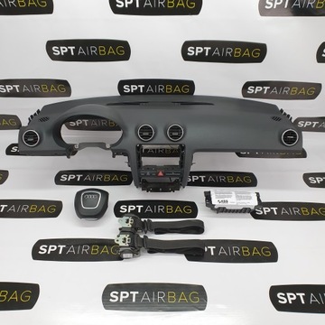A3 8P DESKA KONZOLA ULOŽENÍ PÁSY AIRBAG