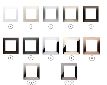 Белый Simon 54 Premium одинарная рама