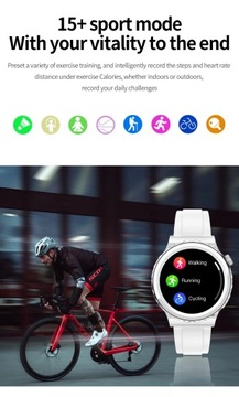 Nowy inteligentny zegarek Połączenie Bluetooth NFC Monitorowanie tętna i tlenu we krwi