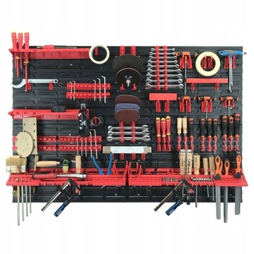 Tablica Narzędziowa 115x78cm, Ścianka Warsztatowa z uchwytami na narzędzia