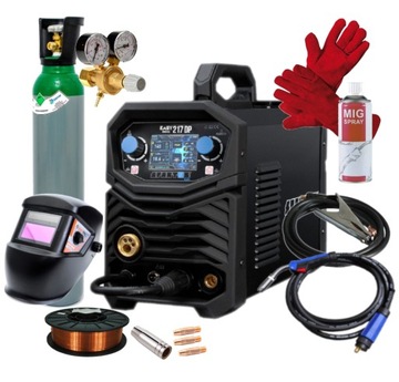 Spartus EasyMIG 217 Dual Pulse - Spawarka z synergią + zestaw 2