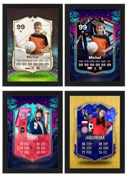 Персонализированная карточка игрока FIFA FUT + рамка А3.