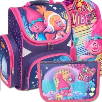 TROLLS TROLLE TORNISTER PLECAK SZKOLNY ZESTAW