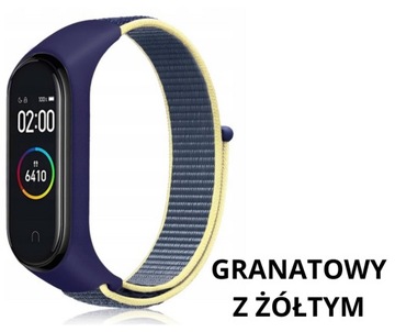 Pasek do Xiaomi Mi Band 3/4/5/6/7 OPASKA NYLONOWA DOBIERAJ ULUBINE KOLORY